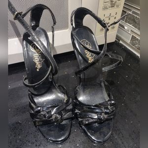 Pleaser Patent Faux Leather Heels